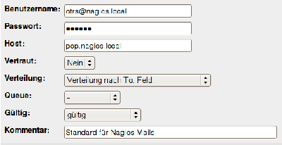 Beispiel für einen POP3 Account
