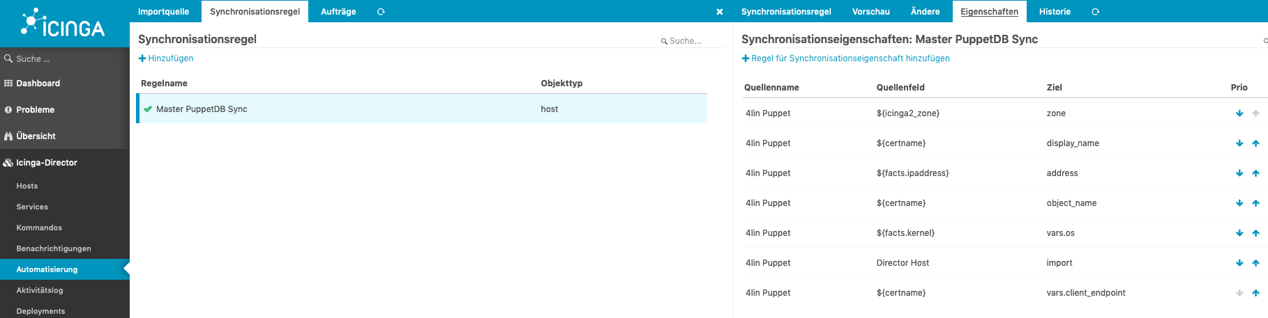 Director Datenfeld client_endpoint